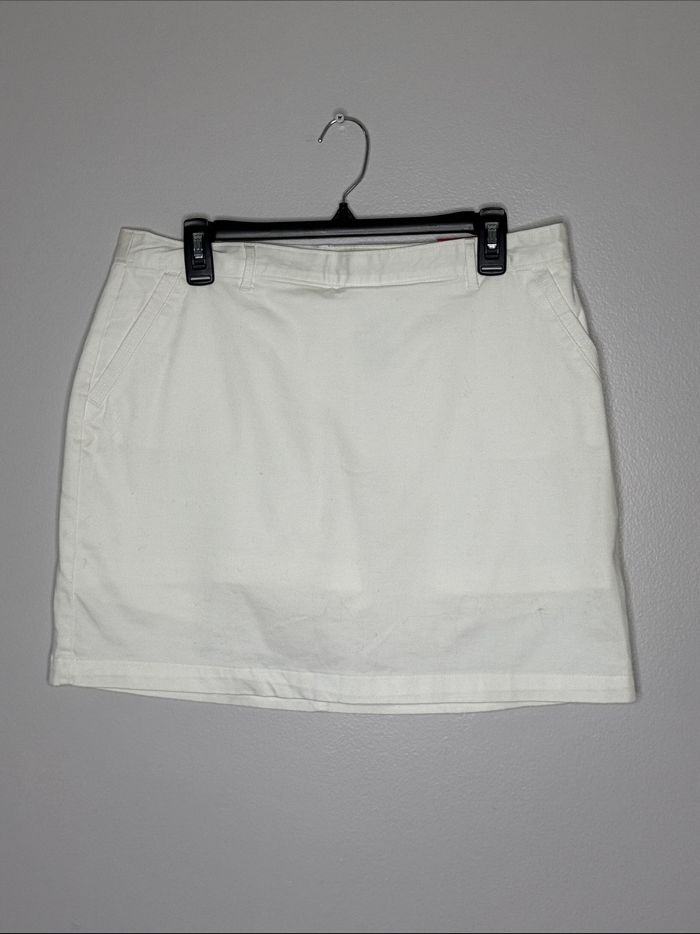 Dockers White Cotton Mini Skort New Size 12 Petite